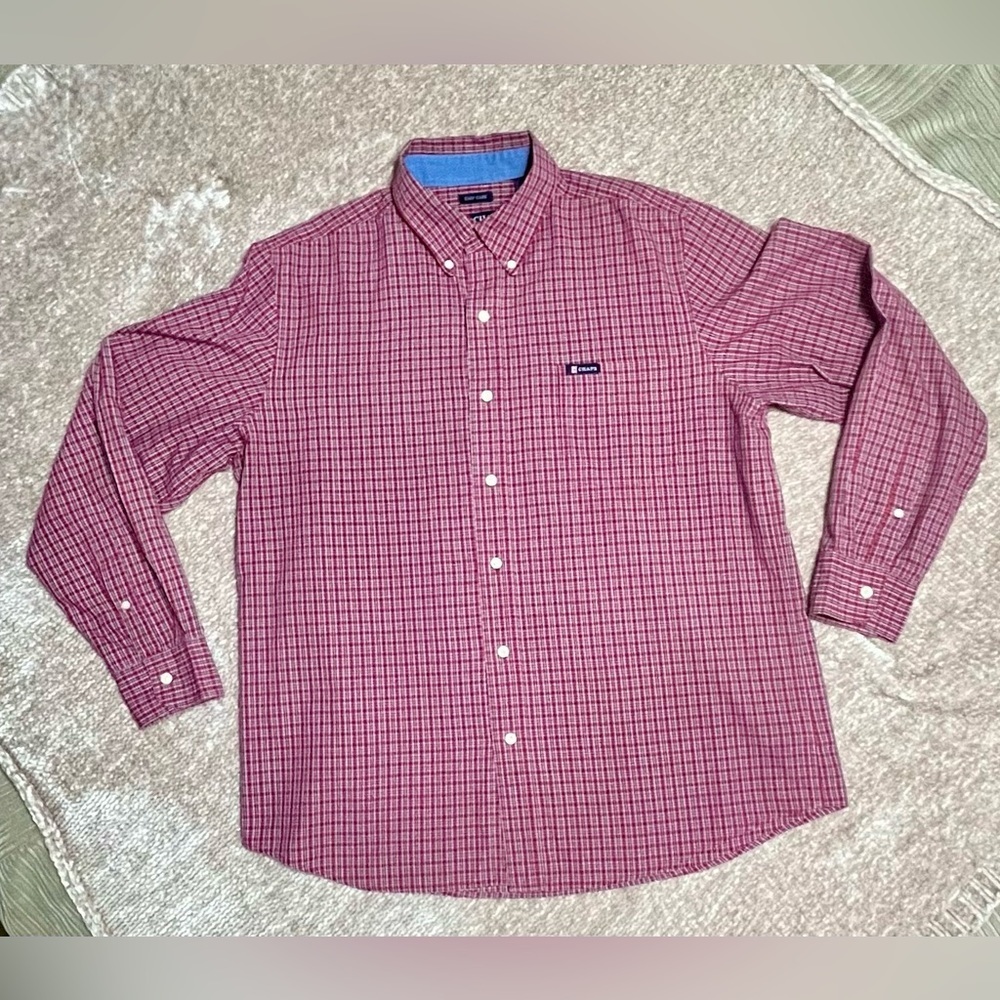 Chaps Men's Long Sleeve Easy Care Woven Button Down Shirt. - Picture 7 of 7